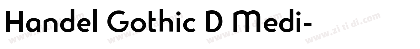 Handel Gothic D Medi字体转换
